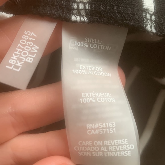 KARL LAGERFELD Striped Cotton Top button detail on the shoulder - Picture 3 of 3